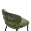 Chair Mercy pakoworld olive green fabric with black metal leg 57x60.5x79cm