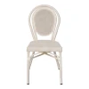 Stackable chair Nacia pakoworld aluminum-textilene white 45x59x85cm
