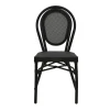 Chair Nacia  pakoworld black aluminum-black  textilene 45x59x85cm