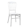 Napoleon chair pakoworld pp white 38.5x46.5x89cm