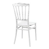 Napoleon chair pakoworld pp white 38.5x46.5x89cm