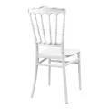 Napoleon chair pakoworld pp white 38.5x46.5x89cm