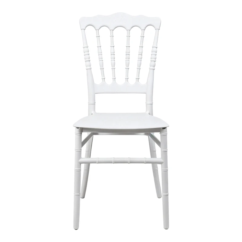 Napoleon chair pakoworld pp white 38.5x46.5x89cm