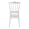 Napoleon chair pakoworld pp white 38.5x46.5x89cm