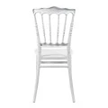 Napoleon chair pakoworld pp white 38.5x46.5x89cm