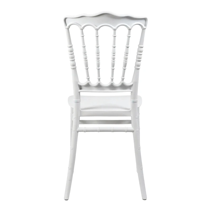 Napoleon chair pakoworld pp white 38.5x46.5x89cm