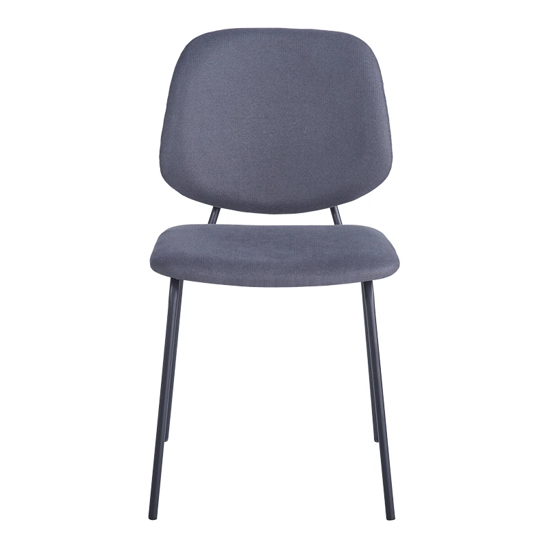 Chair hair Pietro I pakoworld anthracite fabric-black metal leg 45x55x82.5cm