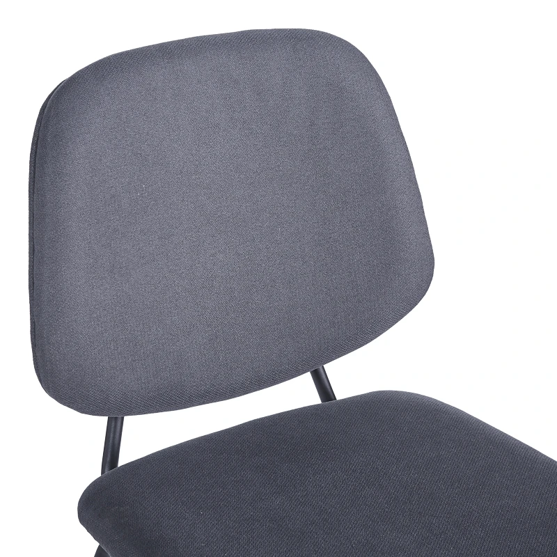 Chair hair Pietro I pakoworld anthracite fabric-black metal leg 45x55x82.5cm