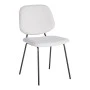 Chair hair Pietro I pakoworld beige fabric-black metal leg 45x55x82.5cm