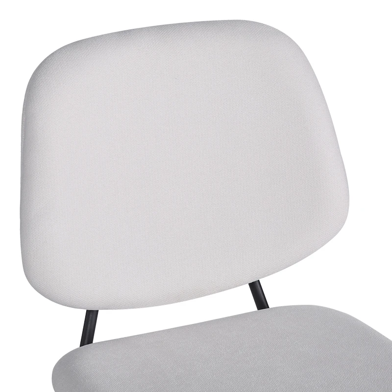 Chair hair Pietro I pakoworld beige fabric-black metal leg 45x55x82.5cm