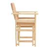 Director's armchair frame Kompa pakoworld solid beech wood inpainted wood color 56.5x54x88cm