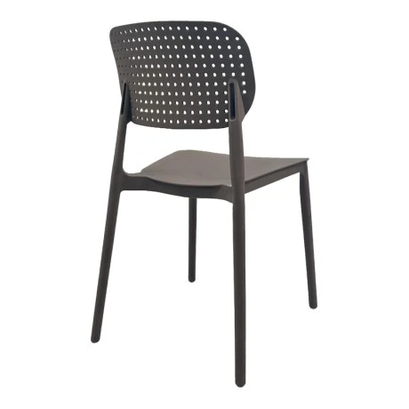 Stackable Regande pakoworld pp chair brown 42x49.5x82cm
