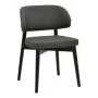 Chair Siena pakoworld anthracite fabric and rubberwood 48x50x81cm