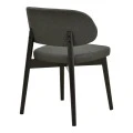 Chair Siena pakoworld anthracite fabric and rubberwood 48x50x81cm