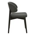 Chair Siena pakoworld anthracite fabric and rubberwood 48x50x81cm