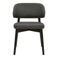 Chair Siena pakoworld anthracite fabric and rubberwood 48x50x81cm
