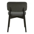 Chair Siena pakoworld anthracite fabric and rubberwood 48x50x81cm