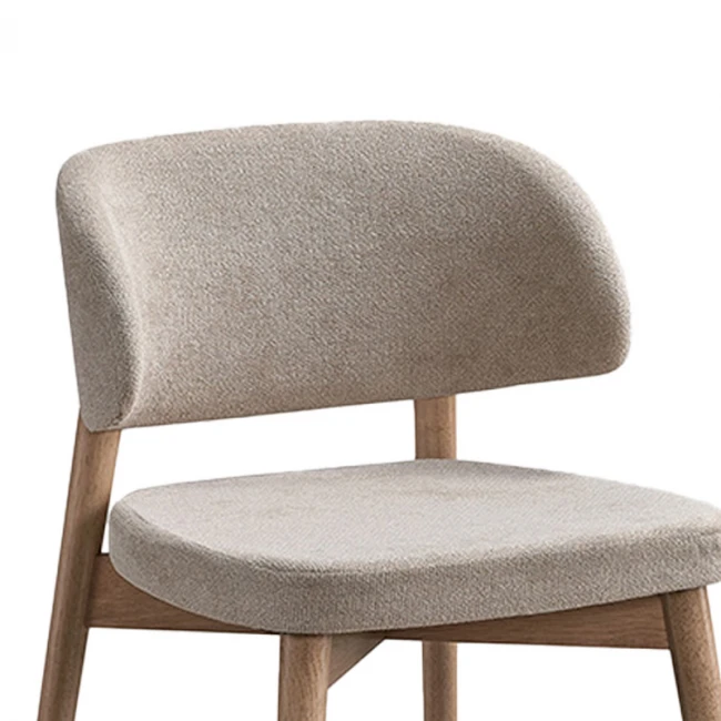 Καρέκλα Siena pakoworld rubberwood σε φυσική-μπεζ απόχρωση 48x50x81εκ