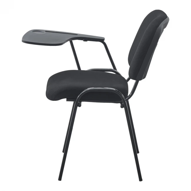 Καρέκλα συνεδρίου με αναλόγιο Lector pakoworld μαύρο 54x54x78εκ