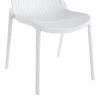 Καρέκλα Teragi στοιβαζόμενη pakoworld pp με UV protection λευκή 58x43.5x82εκ