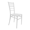 Tiffany Ι pakoworld pp chair in white shade 38.5x46.5x87cm