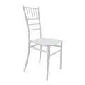 Καρέκλα Tiffany Ι pakoworld pp σε λευκή απόχρωση 38.5x46.5x87εκ