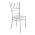Καρέκλα Tiffany Ι pakoworld pp σε λευκή απόχρωση 38.5x46.5x87εκ