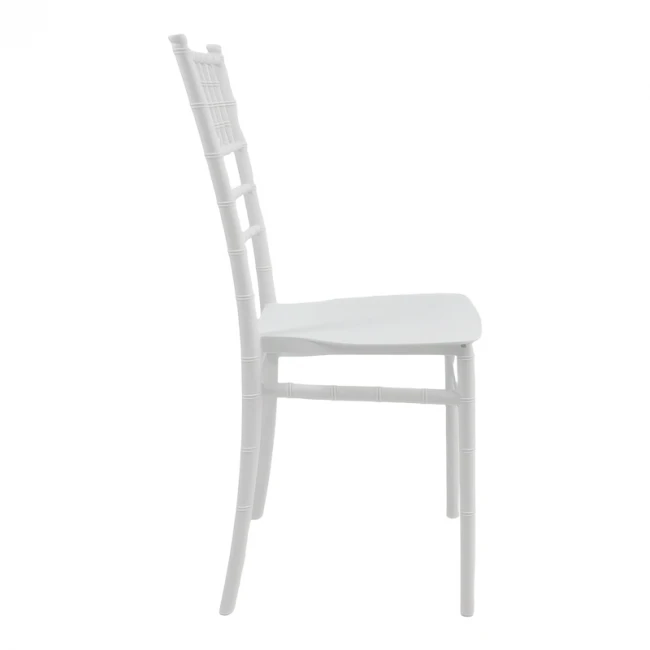 Tiffany Ι pakoworld pp chair in white shade 38.5x46.5x87cm