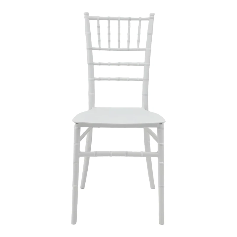 Καρέκλα Tiffany Ι pakoworld pp σε λευκή απόχρωση 38.5x46.5x87εκ