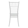 Καρέκλα Tiffany Ι pakoworld pp σε λευκή απόχρωση 38.5x46.5x87εκ
