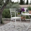 Tiffany pakoworld pp chair in white shade 42x40x89cm