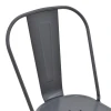 Καρέκλα Utopia pakoworld μέταλλο σε ανθρακί απόχρωση 44x44x85εκ