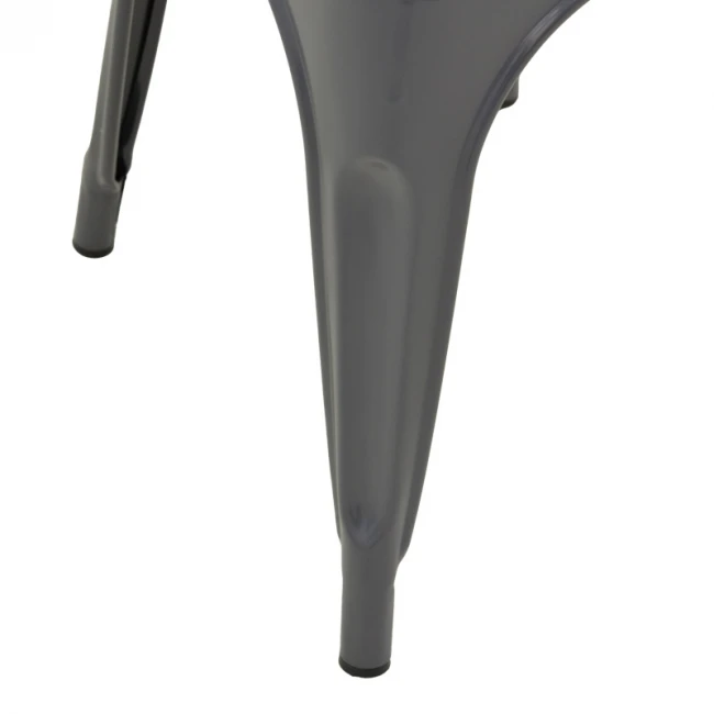 Καρέκλα Utopia pakoworld μέταλλο σε ανθρακί απόχρωση 44x44x85εκ