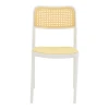 Καρέκλα Westley pakoworld pp φυσικό-λευκό  55x47x81εκ