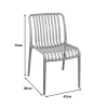 Zoi pakoworld pp chair in anthracite shade 42x58x79cm
