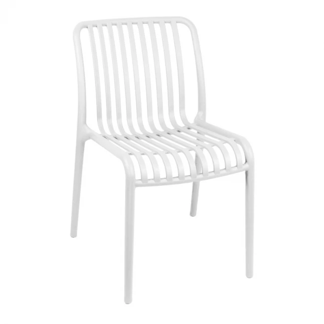 Zoi pakoworld pp chair in white shade 42x58x79cm