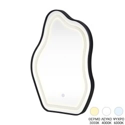 Καθρέπτης Bloby pakoworld με led αλουμίνιο μαύρο 50x4x70εκ Καθρέπτης Bloby pakoworld με led αλουμίνιο μαύρο 50x4x70εκ
