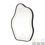 Bloby pakoworld led mirror black aluminum 50x4x70cm