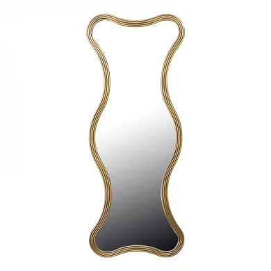 Καθρέπτης Boulen Inart μέταλλο σε χρυσή απόχρωση 51x2x126εκ