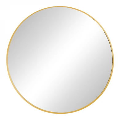 Καθρέπτης Emmett pakoworld χρυσό αλουμίνιο Φ80x2.5εκ