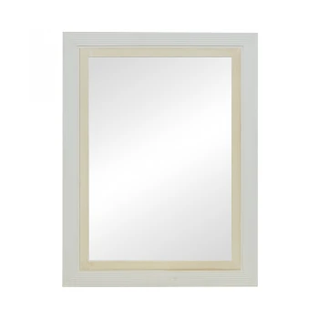 Mirror Joliene Inart  natural-antique white color mdf 60x80x2.1cm