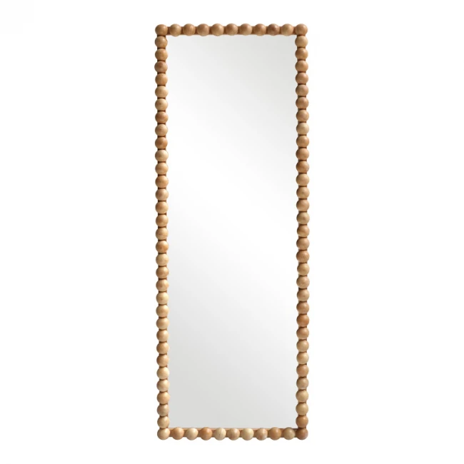 Ledalo pakoworld wood mirror in natural shade 45x4.5x130cm