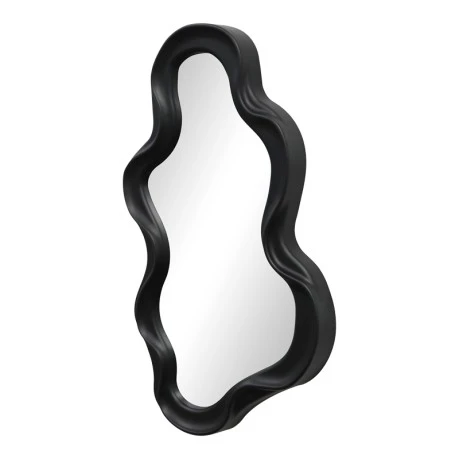 Καθρέπτης Liquid pakoworld pp σε μαύρη απόχρωση 26x2.7x39εκ