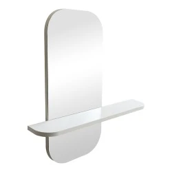 Καθρέπτης Lunaria pakoworld λευκό MDF 60x11.5x60εκ