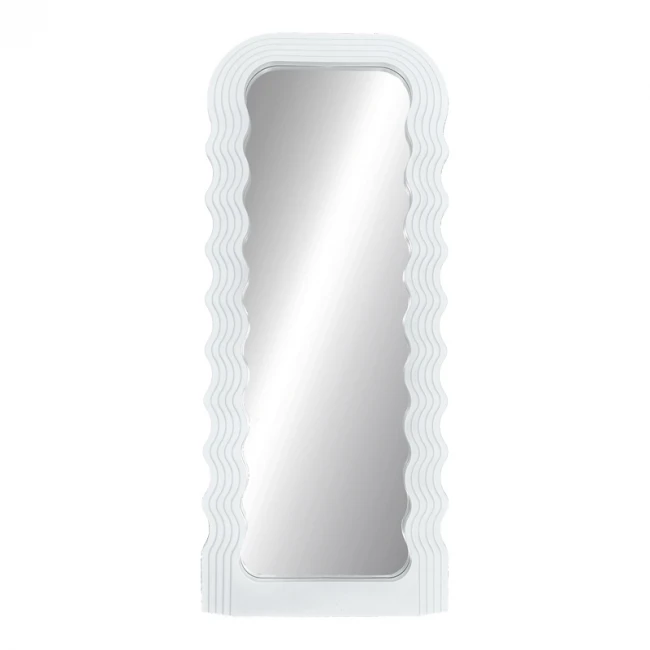 Mirror Maraya Inart white PP 46x3.2x110cm
