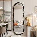 Καθρέπτης Myrtus pakoworld μαύρο MDF 40x2,5x160 εκ