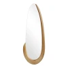 Καθρέπτης οβάλ Marly pakoworld mdf σε φυσική απόχρωση 50.5x4x127εκ