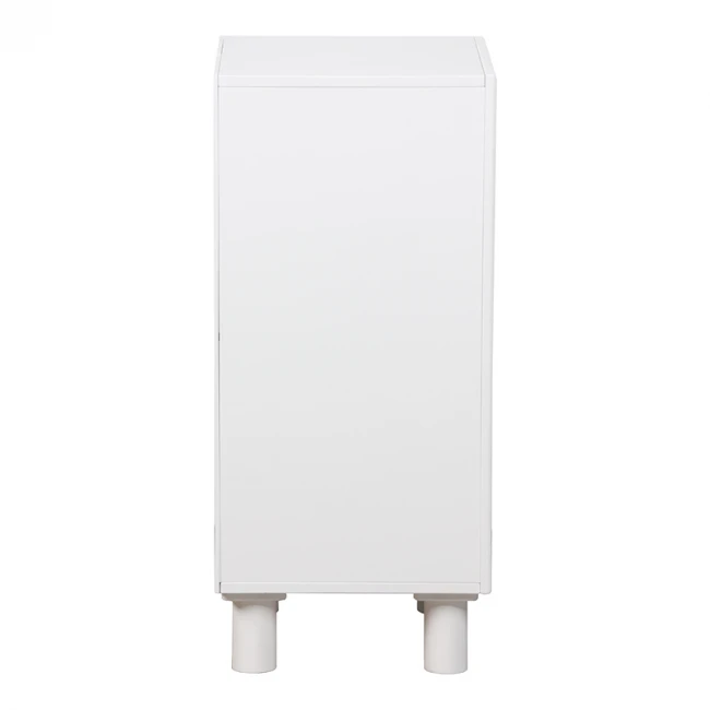 Κομοδίνο Emersi pakoworld MDF σε λευκή απόχρωση 40x32x70εκ