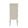 Chest of drawers Joliene Inart natural-antique white color mdf 40x34.5x82cm