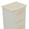 Chest of drawers Joliene Inart natural-antique white color mdf 40x34.5x82cm